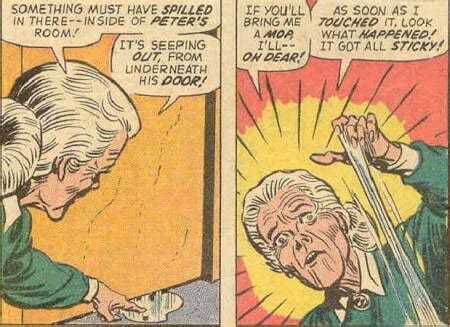 In the Ultimate Marvel version of Aunt May is based on writer Brian Michael Bendis' mother.[49] This version of the character is a strong and independent woman in her late forties or early fifties, significantly younger than her original Marvel Universe counterpart. She is the biological sister of Mary Parker, and wife to Ben Parker.[50]
